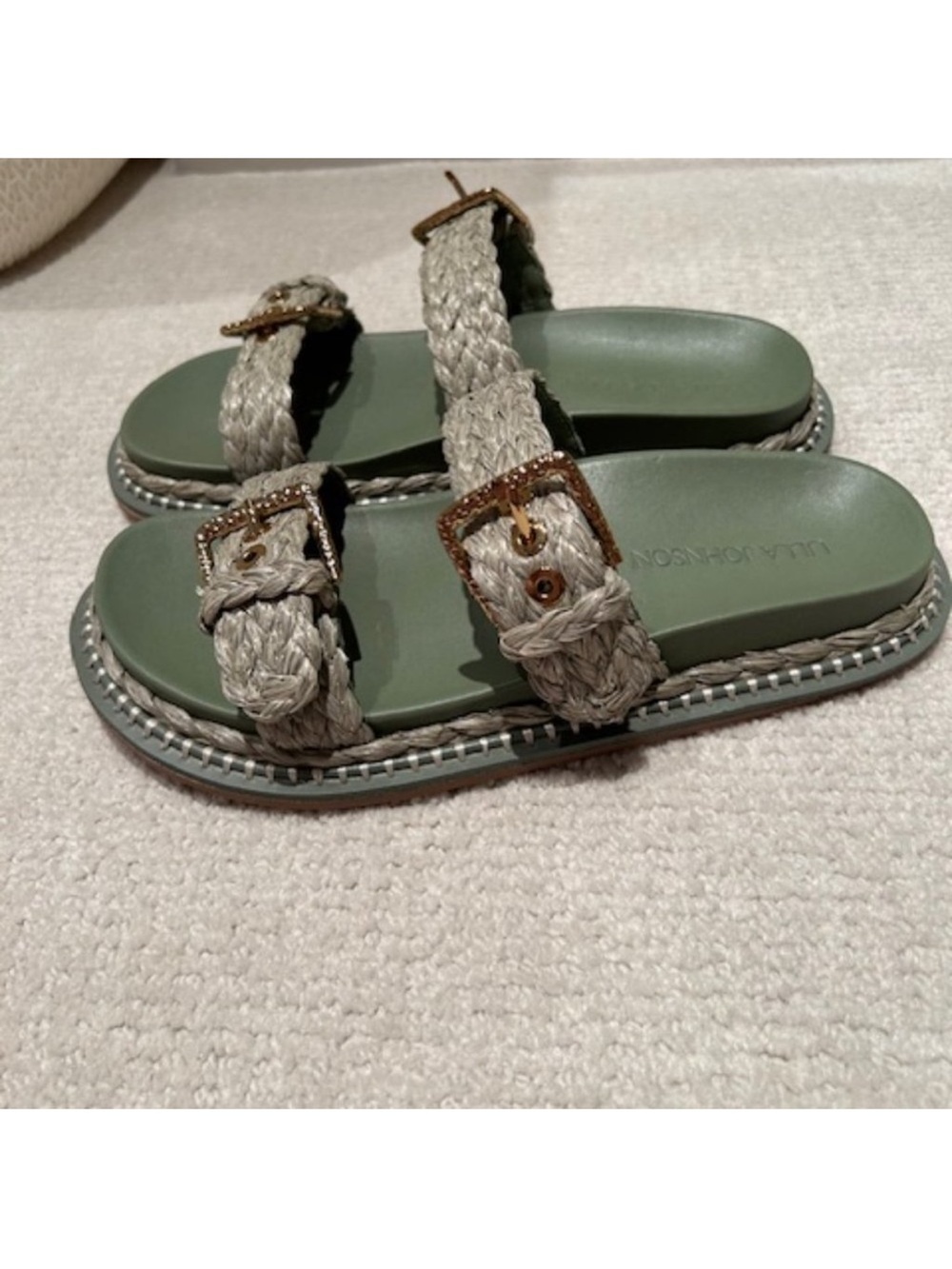 Ulla Johnson Kiera Raffia Slide sandals - Picture 5 of 9